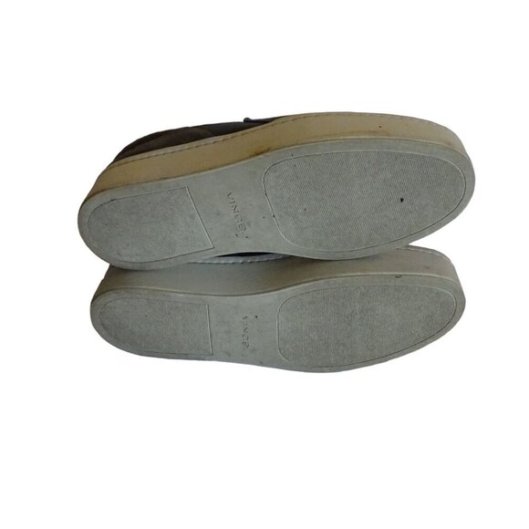 Vince Gray Suede Slip-On Platform Loafers Sneakers Women Size 8 EUR 38 - Picture 5 of 9